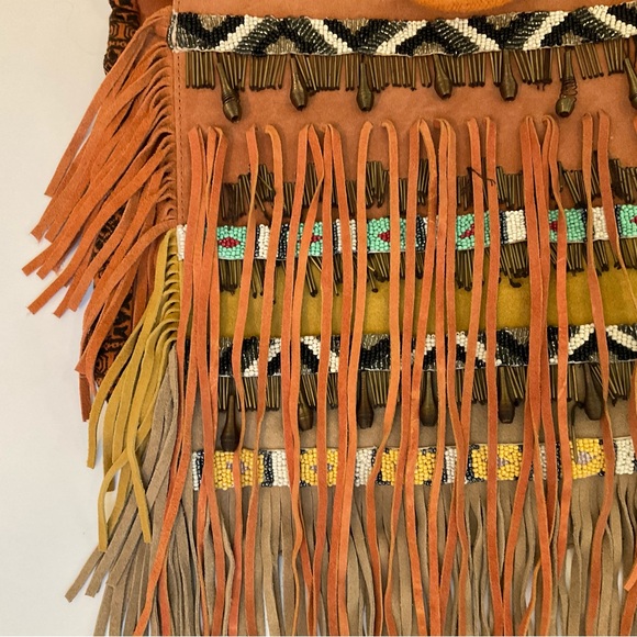 Free People Sundown Aztec Suede Fringe Purse - Picture 5 of 16
